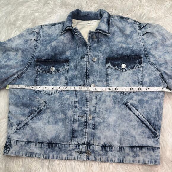 Isabel Marant Iolinea Jean Jacket Size 42 (US 10) Acid Wash 90s Aesthetic - Picture 7 of 12